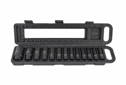 AWTOOLS Black Line - Professionele Udarowy Nasadek Set 13-delig - 1/2 Inch - 10-32 mm