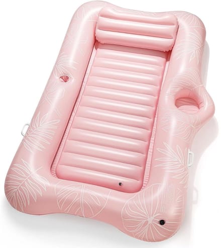 Tanning Pool Bed - Luchtbed Zwembad Opblaasbaar - Roze