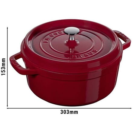 STAUB LA COCOTTE - Kookpot - Ø 240mm - Gietijzer - Bordeaux