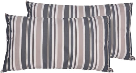KASTOS - Tuinkussen set van 2 - Lichtbruin - 40 x 70 cm - Polyester