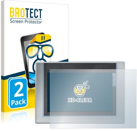 BROTECT - Screenprotector voor Siemens Simatic TP1200 Comfort - Folie Beschermfolie transparant 2 Stuks