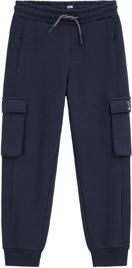 WE Fashion Jongens regular fit joggingbroek met cargozakken
