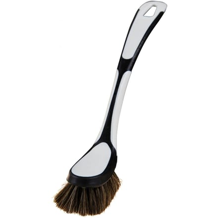 G.Funder Dishwashing brush with real clean hair. Handle in plastic and rubber.