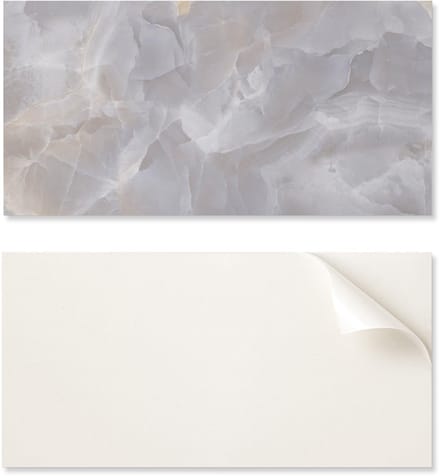 Zelfklevend decoratief element van vinyl voor thuis, 120x60 cm, met natuursteenpatroon.
