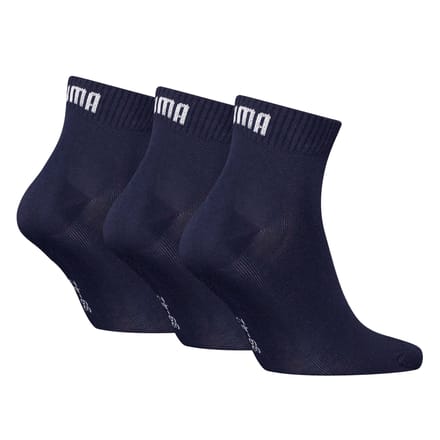 Puma - Unisex Quarter Plain Enkelsokken - 3 Pack - Maat 35-38