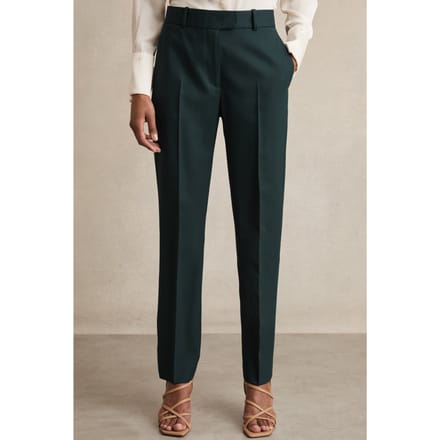 Reiss Slim Leg Trouser Green Taglia: 4L | Pantaloni da completo Outlet | Donna | Verde