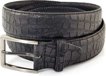 Muller & Sons Reptile Heren Broekriem Zwart 95 cm