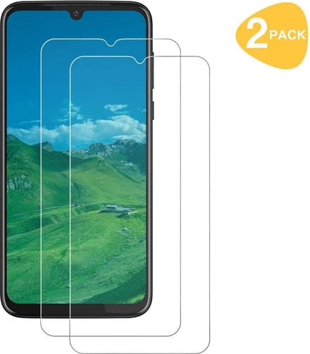 Screenprotector Glas - Tempered Glass Screen Protector Geschikt voor: Motorola Moto G8 Play - 2x