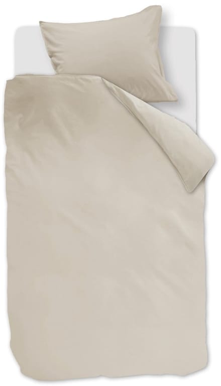 Linolux Dekbedovertrek Washed Cotton Stone 1 persoons