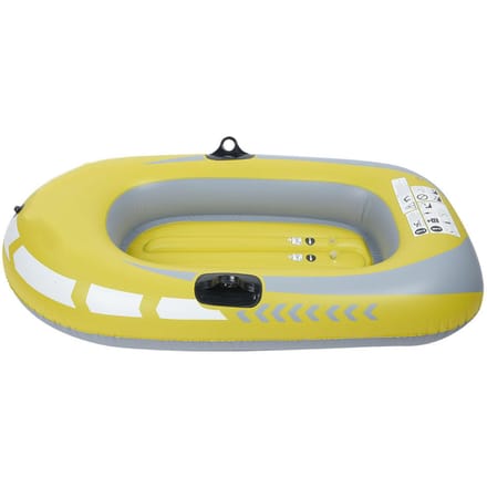 Gele PVC Opblaasbare Eénpersoons Roei Luchtboot Visserij Drijvend Duikgereedschap wit