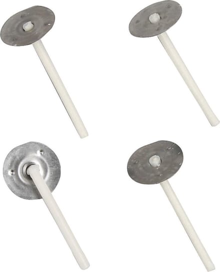 Gewaxte kaarsenlonten. L: 3.5 cm. dikte 2 mm - 100 st