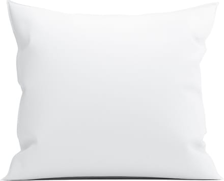 Yellow Kussensloop Percale - Kussenhoes van 80x80 cm - 1 stuk - 100% Katoen-Perkal - Wit