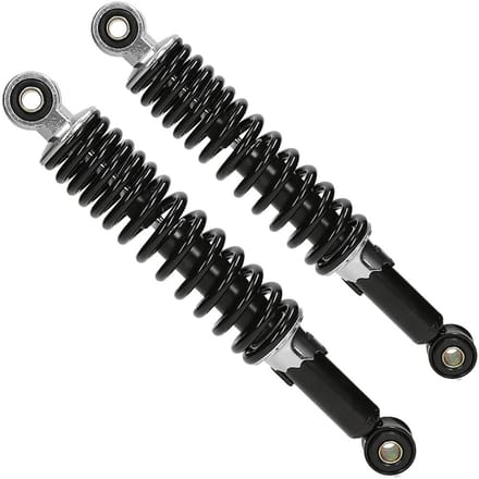 MKX Schokbrekerset 280mm Gilera Citta, Puch Maxi, Tomos zwart/chroom