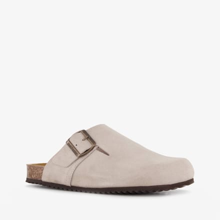 Hush Puppies suède dames clogs beige - Maat 37