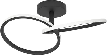 EGLO LED plafondlamp CONGIUNTI, zwart, 47 x 28 cm, CCT