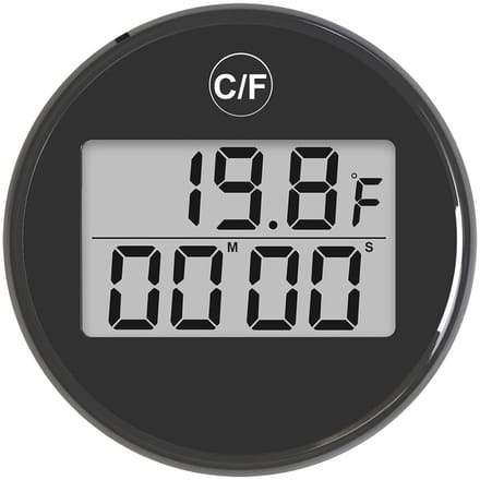 Temperatuurmeter Ijsbad - Watertemperatuurmeter Timer - Herstel Meten - Waterdicht Drijvend - 8 cm - Zwart