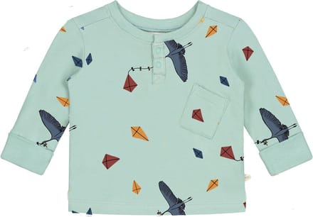 Smitten Organic Kite Print Long Sleeve T-Shirt 110-116