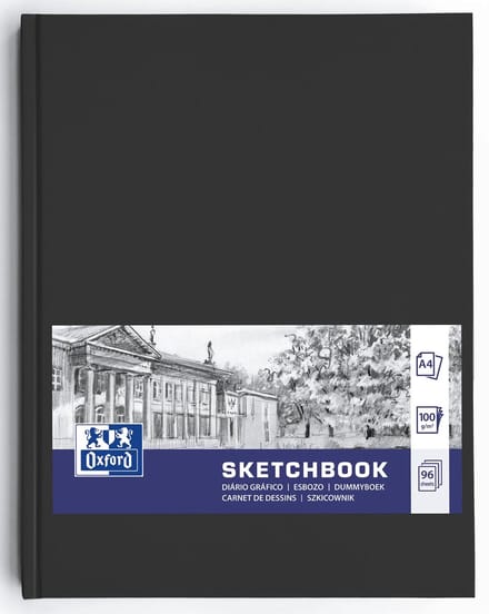 Tekenblok Oxford Zwart A4 96 Lakens (5 Stuks)