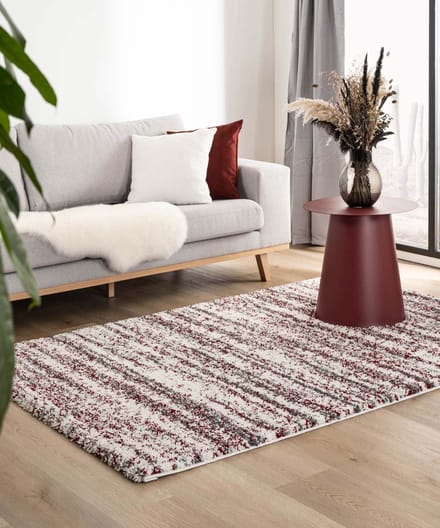 Berber vloerkleed - Artisan Essa grijs/rood 240x340