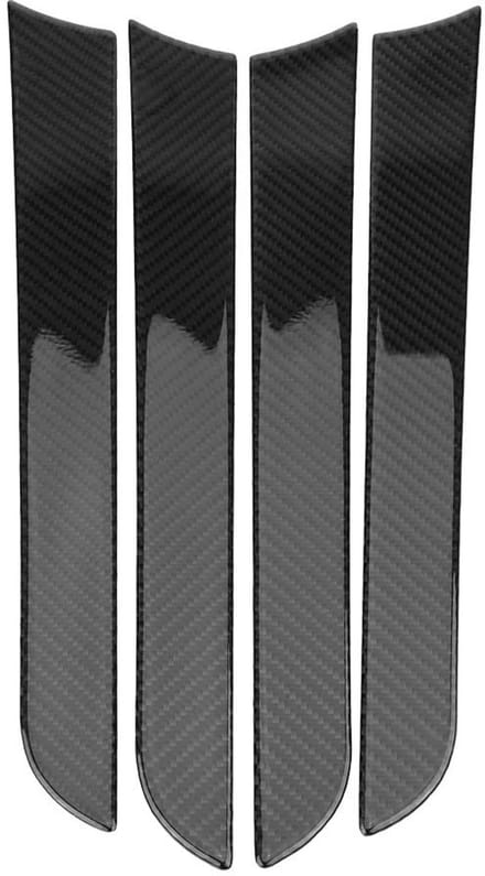 Auto Deurbekleding Frame - Koolstofvezel - Zwart - Decoratieve Afdekking - Sierlijst voor B8 2007-2016