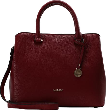 L.CREDI Handtas Schoudertas Maxima Handle Bag Red Donkerrood