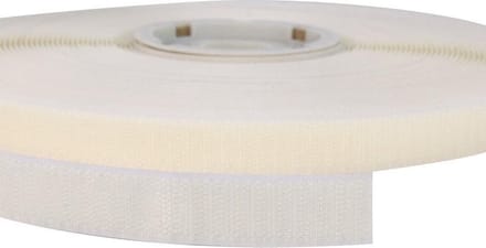 Klittenband - 5 Meter Wit - Afdekzeilwinkel - 20mm Zelfklevend Hotmelt Haak Harde Kant 5 meter Wit