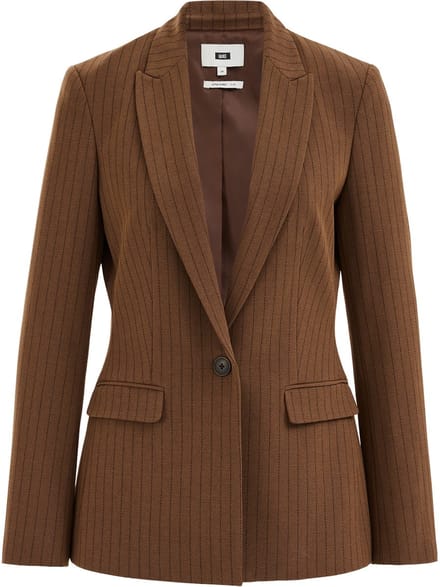 WE Fashion Dames slim fit blazer met streep