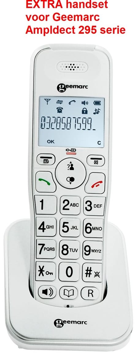EXTRA handset voor Geemarc 295 serie - 295 AD