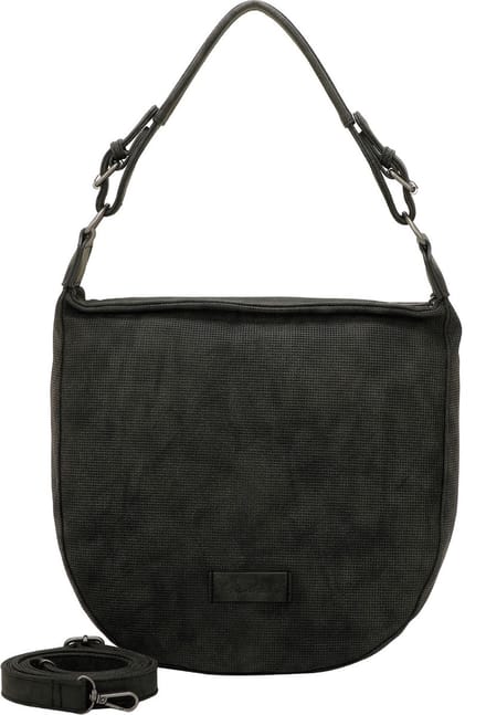 Fritzi aus Preußen Schoudertas Jazy01 Dotty Hobo Bag Black Idol Donkergrijs