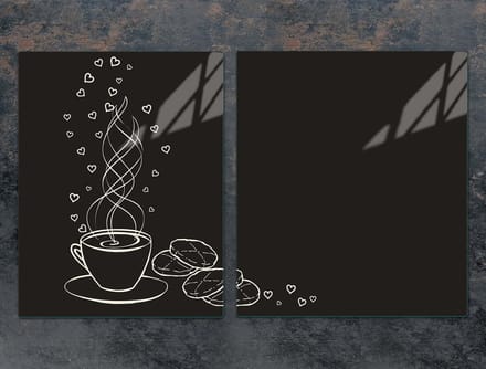 TMK ArtDeko - Snijplank - Koffiekleur - Glas - 85x52 cm