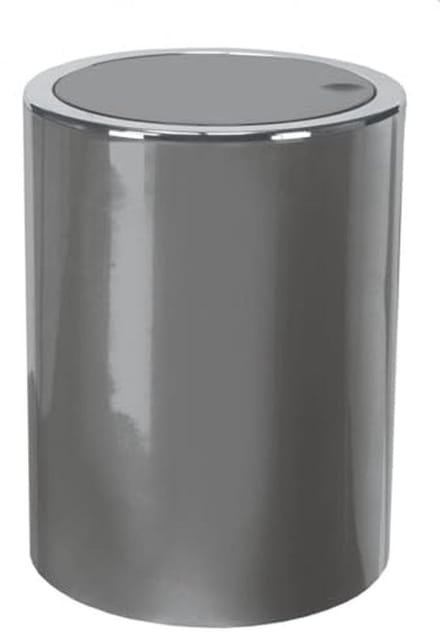 Cosmetica-emmer Platina 5 liter - Grijs Badaccessoire met Klapdeksel