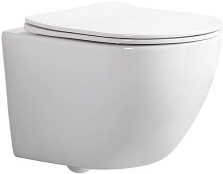 FugaFlow Efficiente Anta Compact Wandclosetset - diepspoel - rimless - slim zitting - glans wit