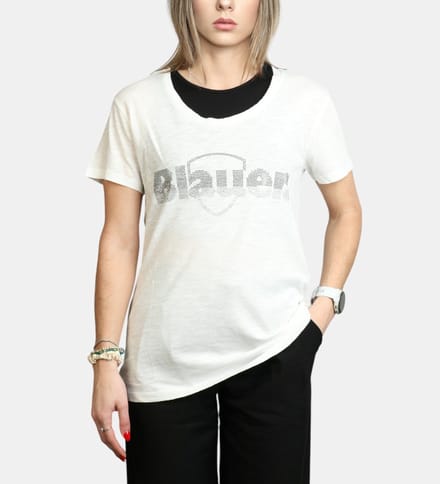 Blauer Graham wit glitter T-shirt