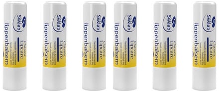 Dr. Swaab Lippenbalsem Classic Stick - Voordeelverpakking Gram 6 x 5 Gram