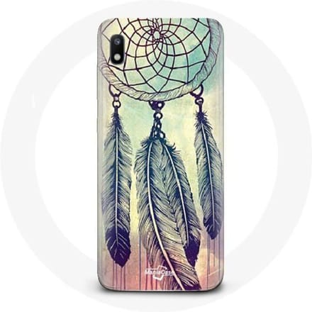 Coque - Samsung - Galaxy A10 - Attrape rêve - Marron - Souple marron