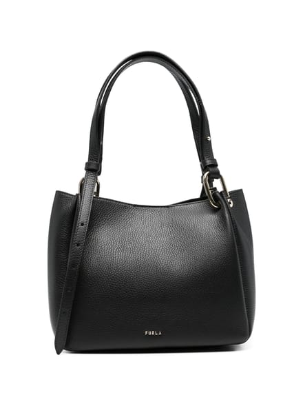 FURLA Leren schoudertas Nuvola Tote Nero zwart