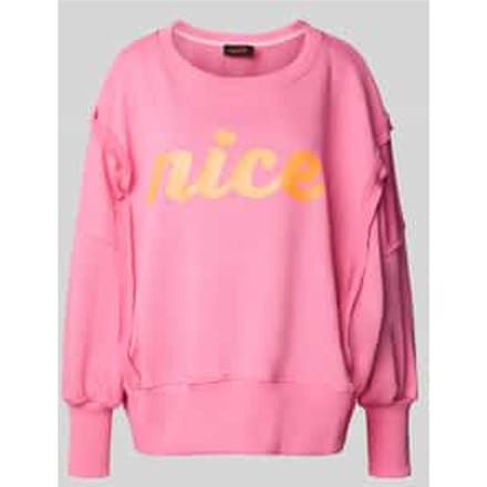 Relaxed fit sweatshirt met ronde hals