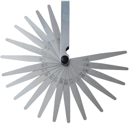 GEKO Voelermaat - 20 Bladen - 0,05-1,0 mm - Stalen Behuizing - Gehard en Gepolijst