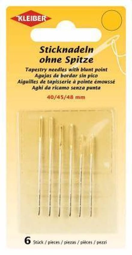 69915 Borduurnaalden zonder punt (40, 45, 48 mm), 6 st.