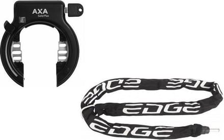 Ringslot Axa Solid Plus ART2 met insteekketting Edge 140cm
