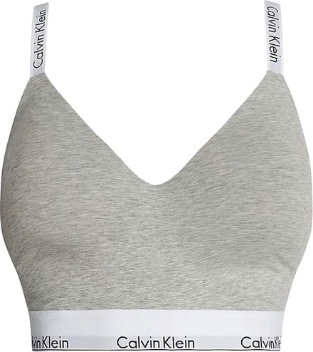 Calvin Klein dames Modern Cotton lightly lined bralette - bralette - grijs