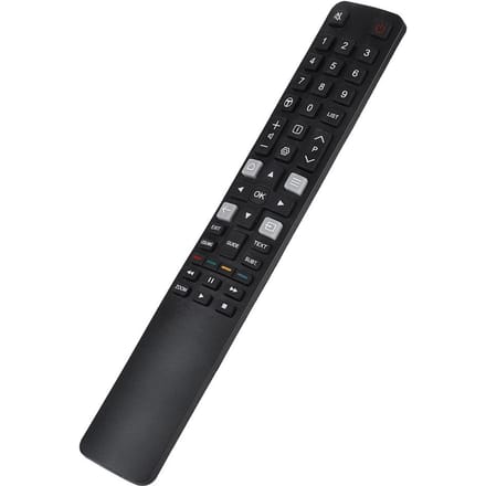 Télécommande multifonctionnelle de plus de 8 m de distance, transmission précise du signal pour téléviseur TCL black