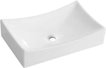 Wiesbaden Slide Waskom Rechthoekig 55 x 35 x 12 cm - Keramiek Glans Wit