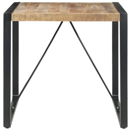 vidaXL - Eettafel - 80x80x75 - cm - ruw - mangohout
