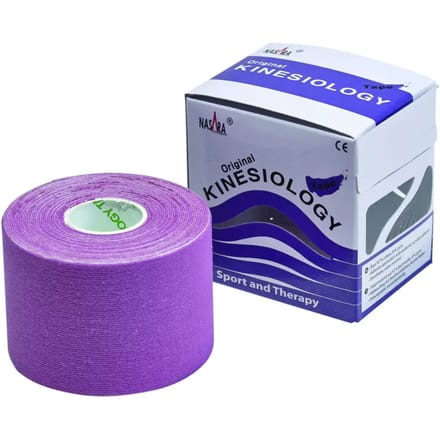 Nasara Kinesiologytape - 5 meter x 5 cm - paars
