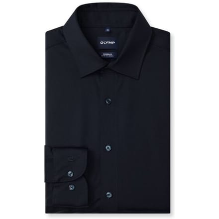 OLYMP Luxor 24/Seven Overhemd, Modern Fit, New Kent, Marineblauw