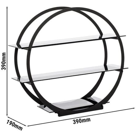 GGM Gastro Etagerie / Buffetständer - Ø 390mm - Schwarz Zwart