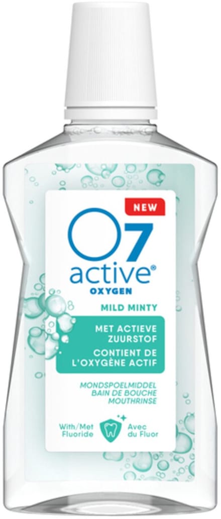 O7 Active Mondspoelmiddel Mild Minty - 500 ml
