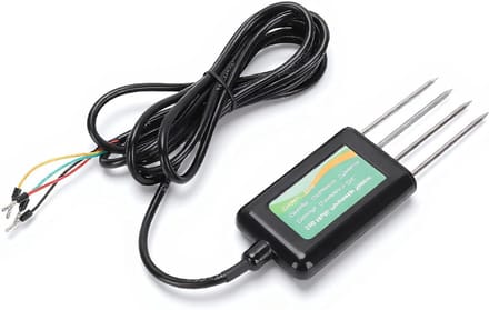 Bodemtester - Bodemvochtmeter pH meter - Plantenverzorging - IP68 Waterdicht - 8 parameters - Zwart