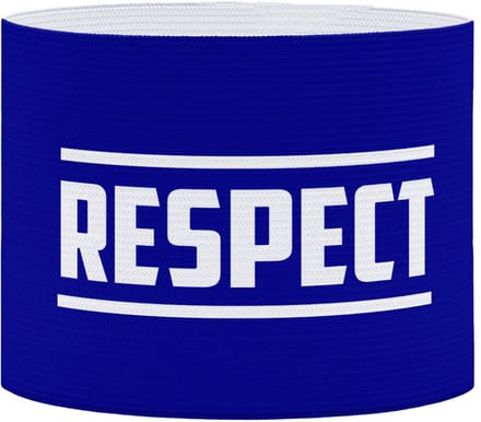 Aanvoerdersband "Respect | Blauw" - Maat M